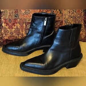 Heeled Cowboy Ankle Boots Size 7 1/2